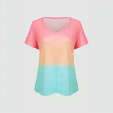 Dégradé Casual T-Shirt