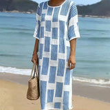 Vestido Casual Listrado