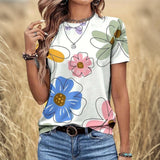 Camisa Casual com Estampa Floral