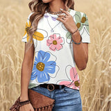 Camisa Casual com Estampa Floral