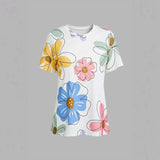 Camisa Casual com Estampa Floral