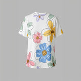 Camisa Casual com Estampa Floral