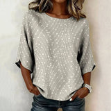 Blusa Casual com Estampa de Poás