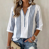 Camisa Casual de Rayas