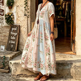Vestido Casual com Estampa Floral