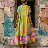 Vestido Casual com Estampa Floral