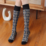 Meias Vintage Estampadas com Flores
