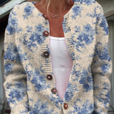 Daysie™ | Cardigan com Estampa Retro