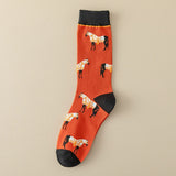 Meias Casuais com Estampa de Animais