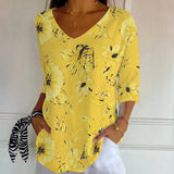 Camisa Estampada Floral Vintage