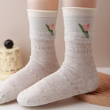Meias Vintage Estilo Casual