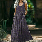 Vestido Vintage com Estampa Floral