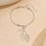 Pulseira Vintage com Folhas