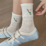 Meias Vintage Estilo Casual