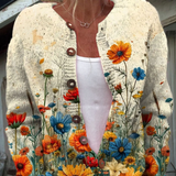 Tansy™ | Vintage Floral Knit Cardigan