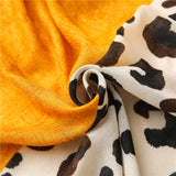 Cachecol Casual com Estampa de Leopardo