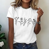 Camisa Casual com Estampa Floral