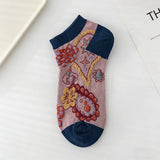 Meias Vintage Estampadas com Flores