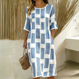 Vestido Casual Listrado