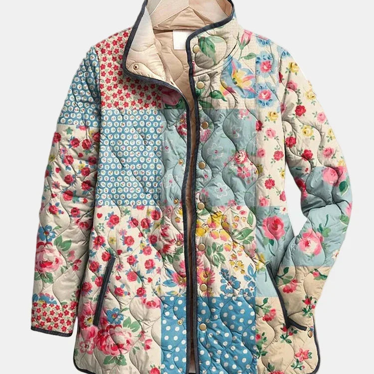 DELACROIX | Chloé Floral Patchwork Quilted Jacket