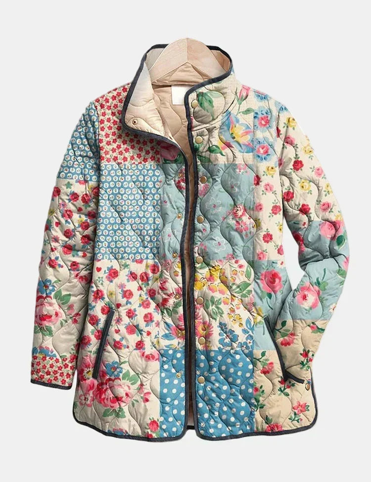 DELACROIX | Chloé Floral Patchwork Quilted Jacket