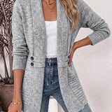 Xalviere | Cardigan Elegante para Mulheres - Frente Aberta & Cintura Ajustada