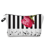 Bolsa Vintage com Estampa de Notas Musicais