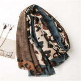 Cachecol Casual com Estampa de Leopardo