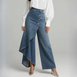 Amélia - Calças de Denim Envolventes