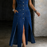 Camila - Vestido com Frente Aberta