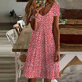 Vestido Casual com Estampa Floral