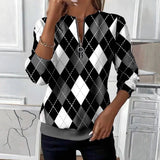 Vintage Plaid Sweatshirt