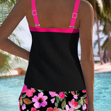 Laluna® | Elegante Conjunto de Tankini em Duas Peças