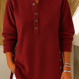 Nieves | Túnica Henley com Botões