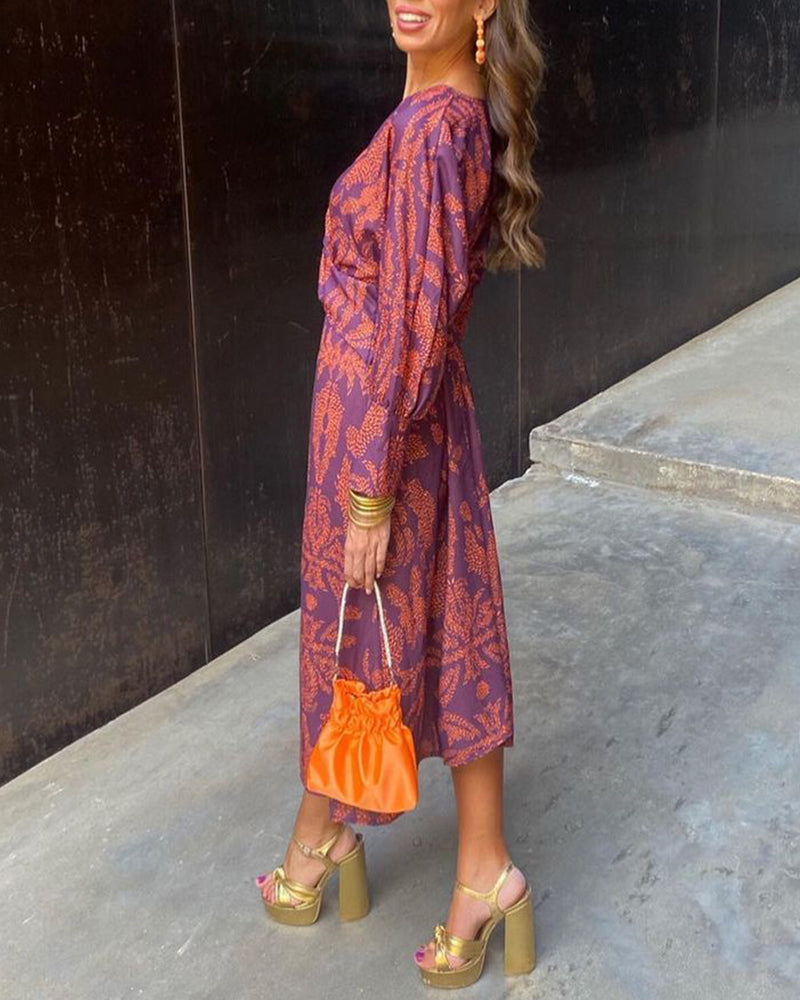 Isadora™ | Midi Printed Dress