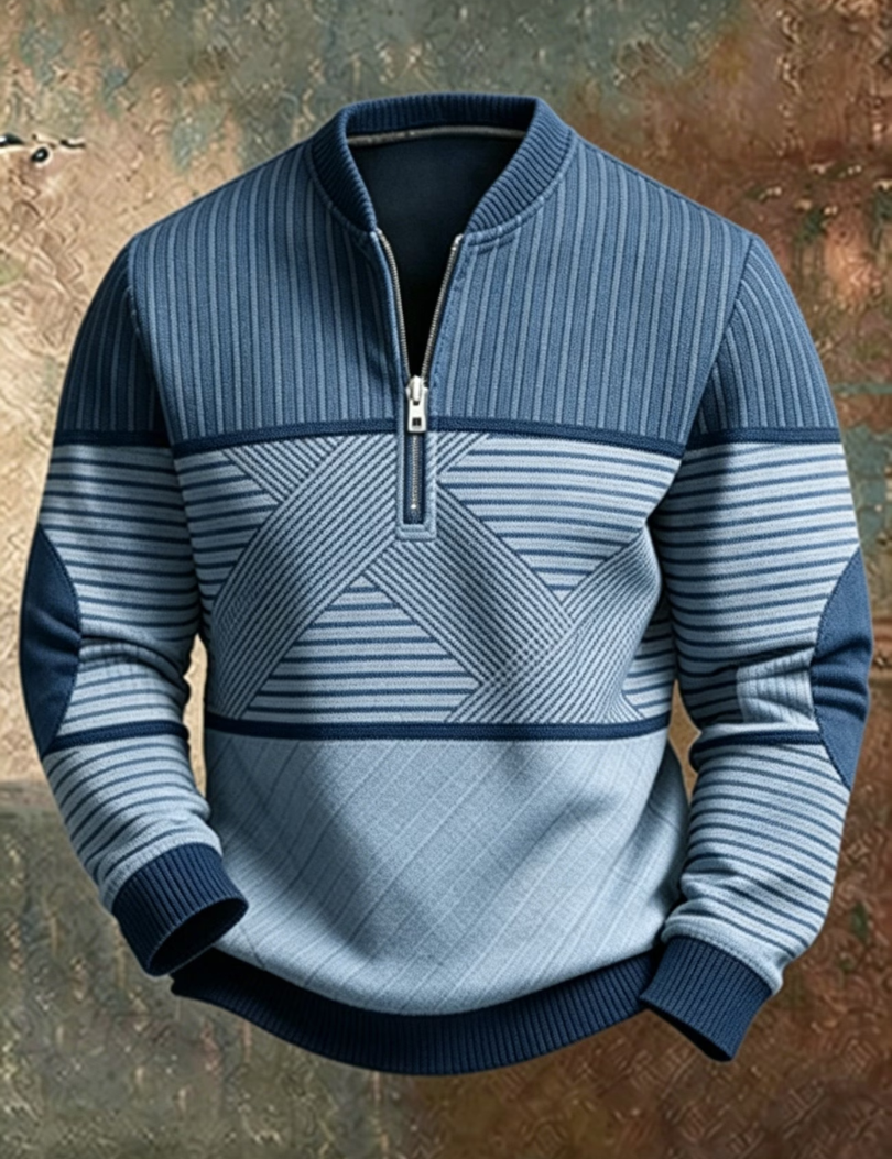 Viktor | Sweater Elegante para Homens com Zíper Frontal