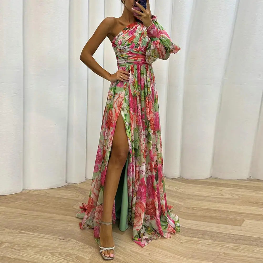 Filippa | Vestido Assimétrico de Manga Única