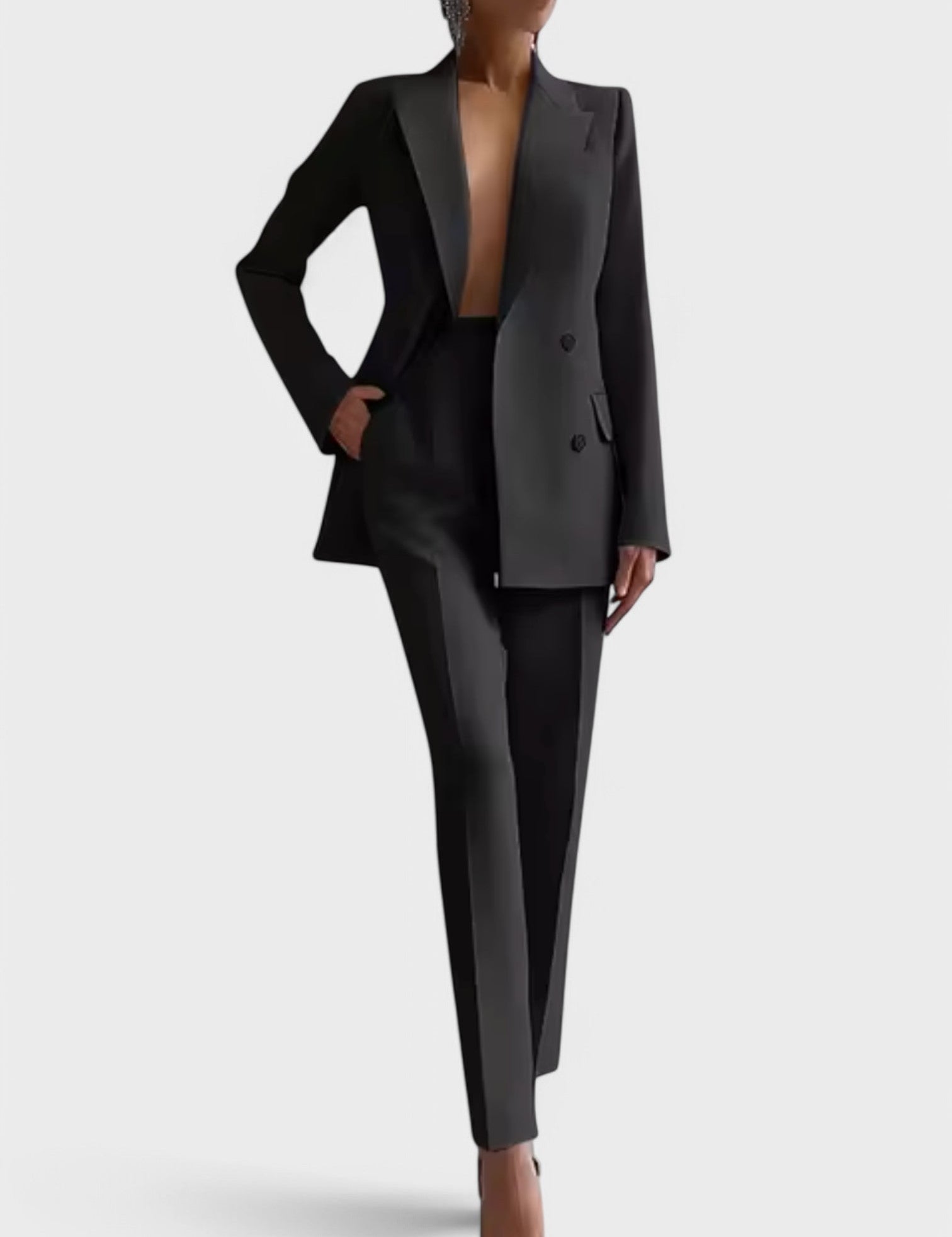 Olívia - Conjunto de Blazer e Calças Elegantes