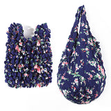 Bolsa Vintage com Estampa Floral
