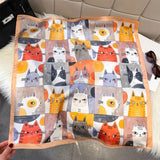Cachecol Casual com Estampa de Gato