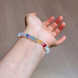 Pulseira de Pérolas Multicoloridas