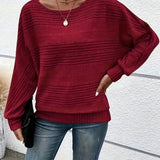 BEAUMONT NICE | PULÔVER COM MANGAS BATWING RIBBADAS PARA MULHERES