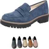Confortáveis Mocassins Femininos para Meia-Estação com Sola Grossa e Antiderrapante