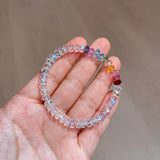 Pulseira de Pérolas Multicoloridas