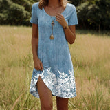 Vestido Vintage com Estampa Floral