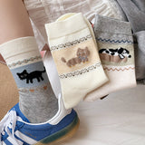 Meias com Estampas de Animais Divertidos