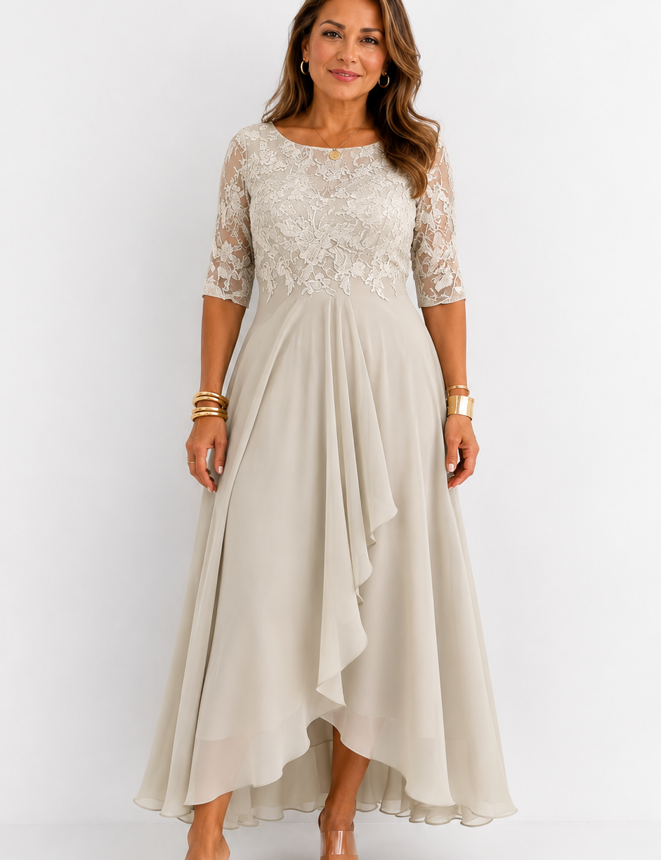 RHONDA | Vestido de Renda Elegante