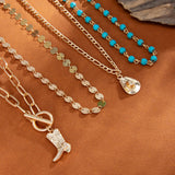 Colar Vintage Bohêmio com Pendente