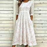 Vestido Casual com Estampa Floral