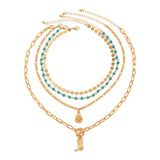 Colar Vintage Bohêmio com Pendente